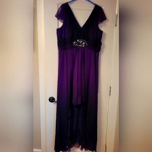 Size 18 Purple High Low Dress